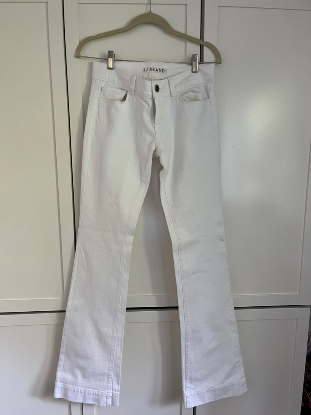 J Brand White Flared Jeans